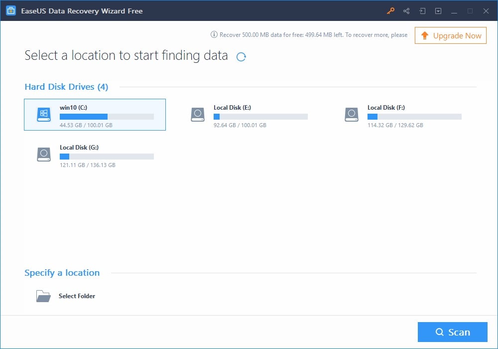 easeus data recovery wizard for windows 10